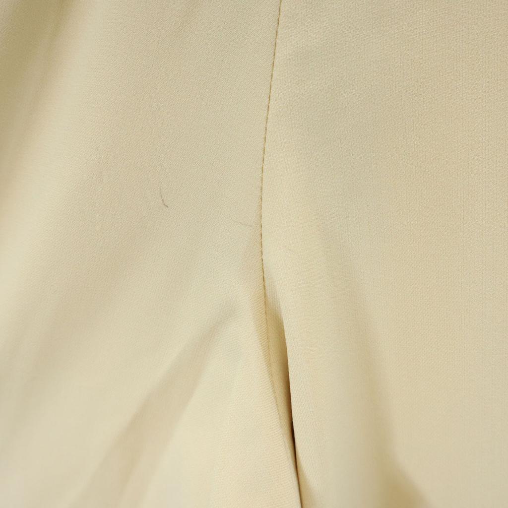 CLANE 2 tack Wide pants Cream yellow Women Used