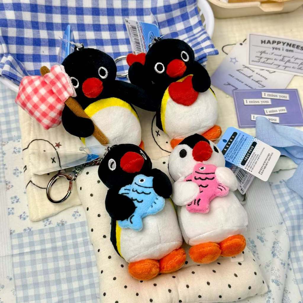 Pingu Pinguin Plüsch Schlüsselanhänger Mit Weicher PP-Baumwollfüllung Für Rucksack-Dekoration Und Geschenk