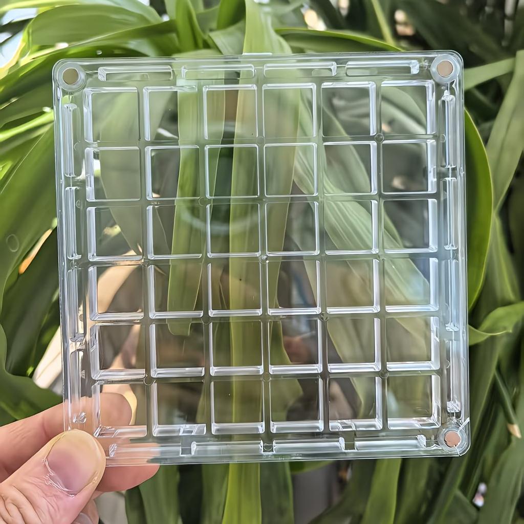 36grids Magnetic Shell Display Box Acrylic Specimen Storage Case Starfish Seaside Stone Container Suitable for Daily Collection