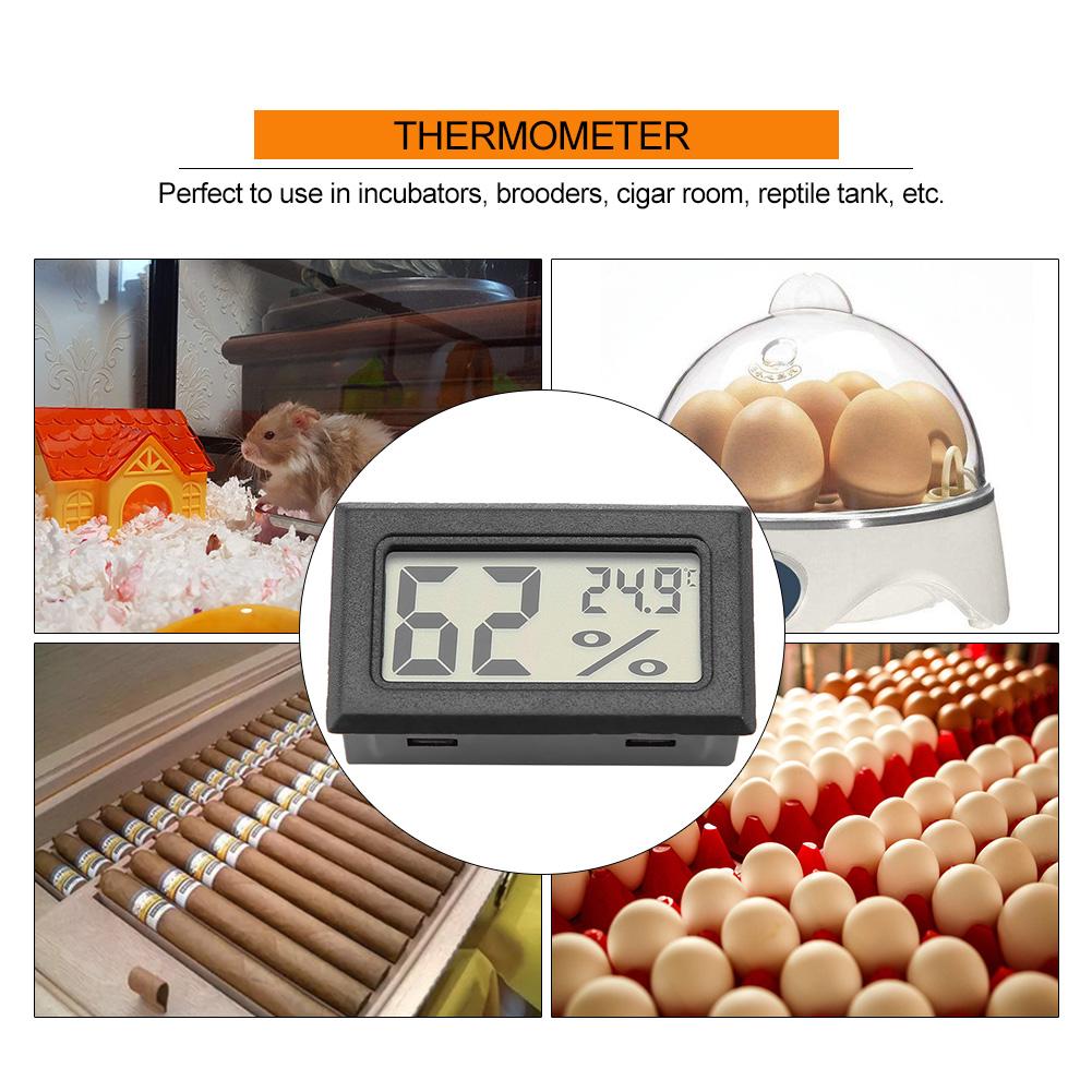 Embedded Digital Hygrometer Thermometer Humidity Temperature Monitor with Built In Probe