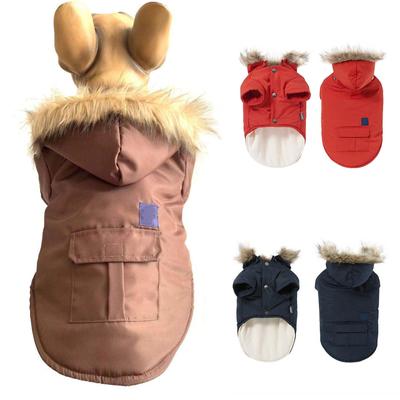 Dog Doggie Down Jacket Hoodie Coat Pet Clothes Warm Clothing For Small Dogs Winter