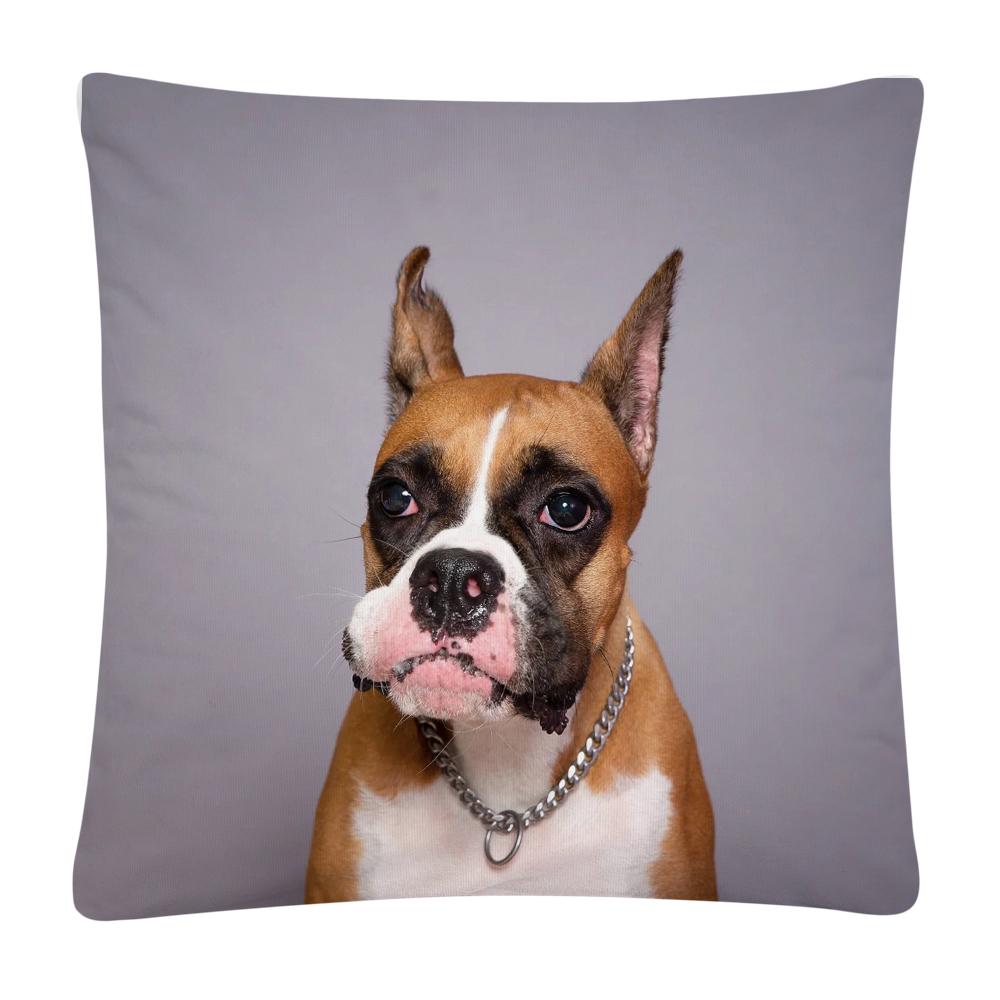 

Милая собака фото фото узор полиэстер Чехлы для подушек наволочка домашний диван украшения автомобиля наволочка 45x45cm