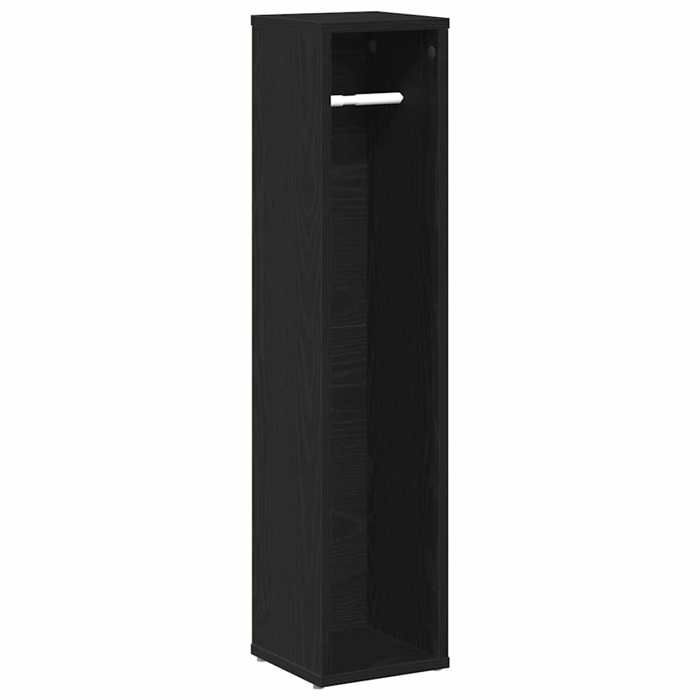 VidaXL Bathroom Furniture with Black Toilet Paper Holder 20.5x20x90 Cm, Bathroom Storage Unit, Bathroom Cabinet, 858507