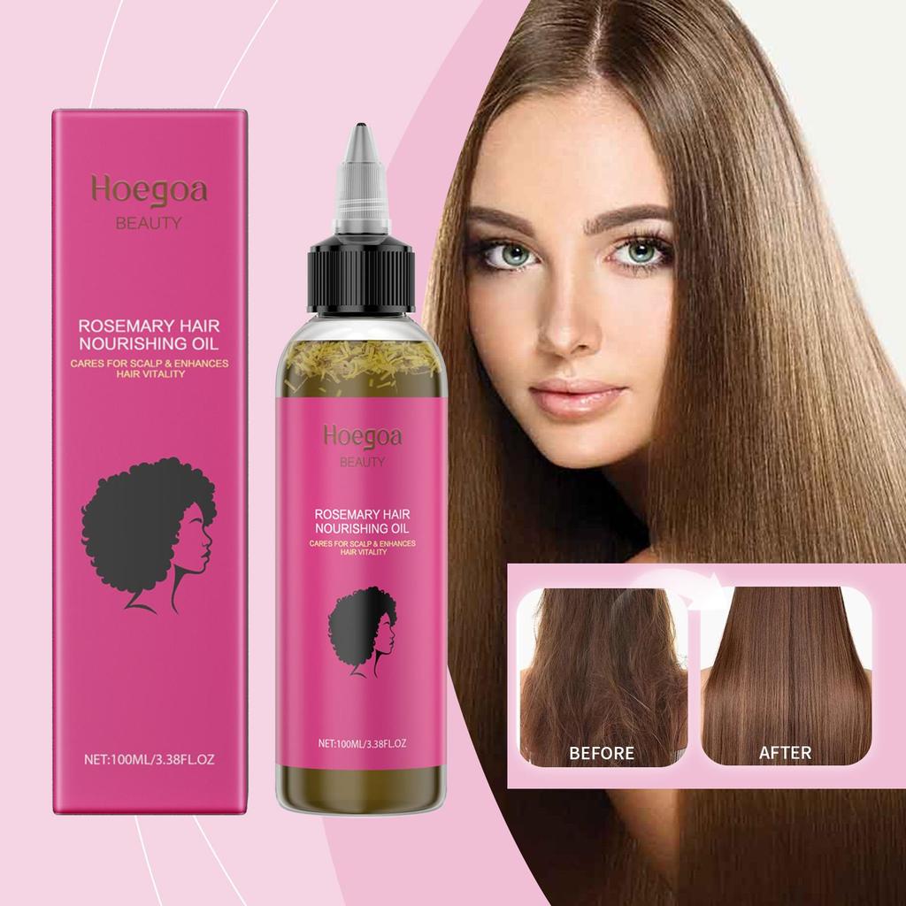 Hoegoa Olio Condizionante al Rosmarino Nutre, lenisce e liscia i capelli crespi per morbidezza e lucentezza.