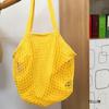 Durable Cotton Grocery Bags Portable Mesh Rope Fruit Vegetable Net Bag Reusable Breathable Short Handle Tote Shopping