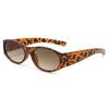 New Small Oval Sunglasses Women Men Trendy Vintage Hip Hop Cat Eye Sun Glasses Female Leopard Black Punk Eyewear Uv400