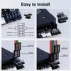 2m Desktop Power Switch External Start Computer Switch with LED Light PC Motherboard External Start Power Switch for Motherboard