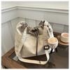 Women's bag large-capacity waterproof nylon bag drawstring shoulder bag travel leisure fashion messenger bucket bag
