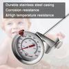 Candy/Deep Fry Thermometer with Instant Read & Pot Clip Stainless Steel Stem Meat Cooking Thermometer Best for Turkey/BBQ/Grill