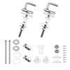 As Shown Toilet Seat Hinges Toilet Seat Attachment Stainless Steel Construction Rust Resistant Quiet Operation