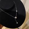 Four Leaf Clover Small Waist Necklace for Women, Luxurious and High-end, Floral Fringe Collarbone Chain Trendy