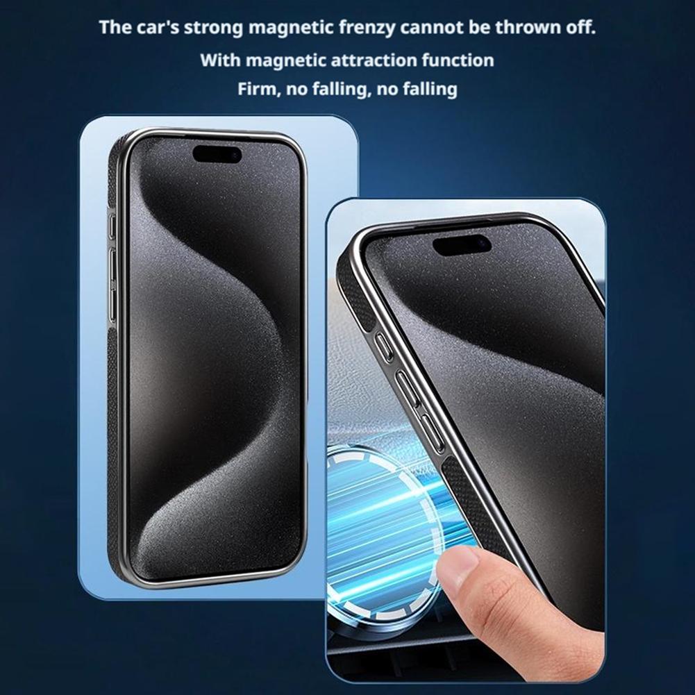 Wysokiej jakości etui na telefon z prawdziwej skóry bydlęcej dla iphone 17 Air 16 Pro Max 15 14 13 Promax Magnetyczny Niewidoczny Pierścień z Uchwytem Pokrowiec