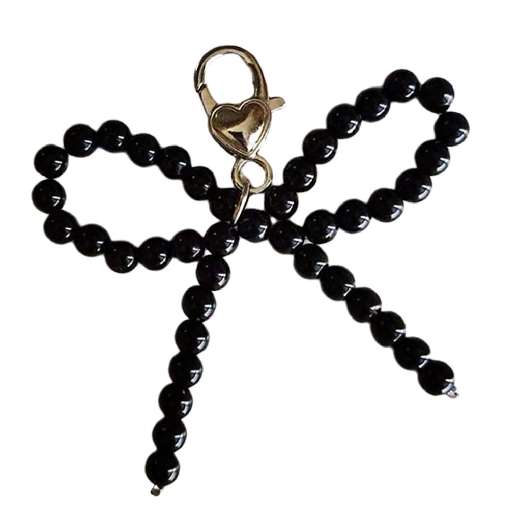 Sweet Pearls Beaded Bowknot Shoe Charm Lovely Shoe Decorations Shoelaces Charm Shoe Decorative Pendant Accessories