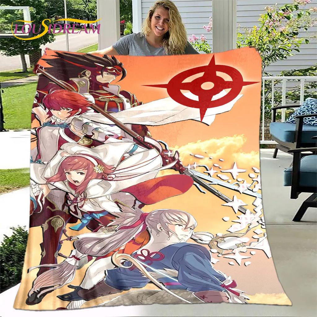 Game Fire Emblem Series Gamer Soft Plush Blanket,Flannel Blanket Throw Blanket for Living Room Bedroom Bed Sofa Picnic Cover Kid