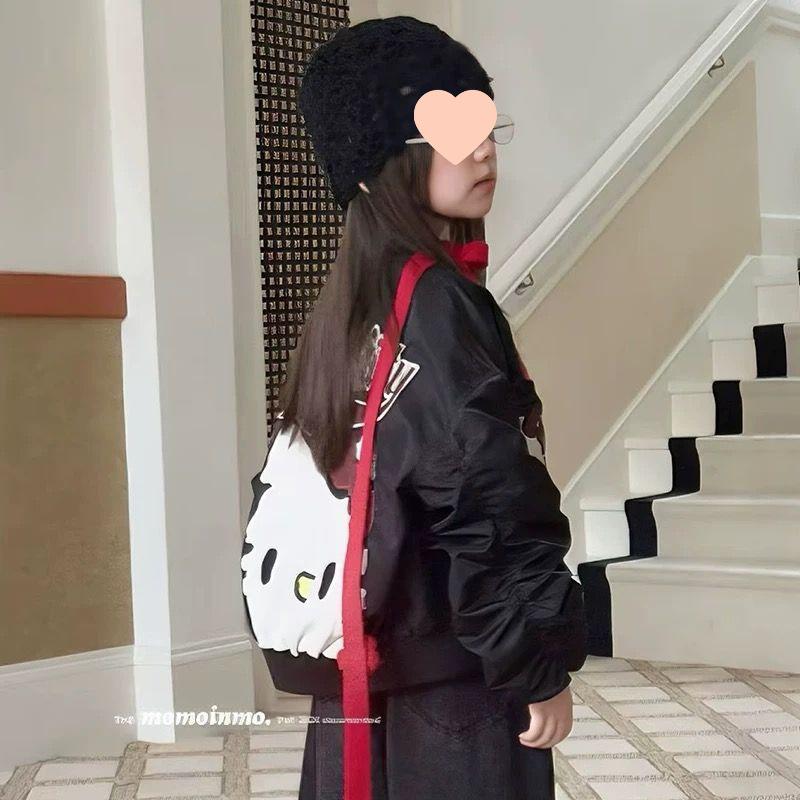 

Girls Cartoon Baseball Jacket - Spring/Autumn 2025, Korean Style, Casual & Fashionable Default