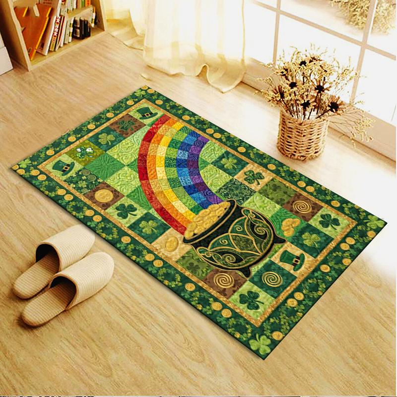 2025 New Coins&Rainbows Carpet Rug for Living Room Bedroom Home Sofa Decoration,Kids play Non-slip Floor Mat116