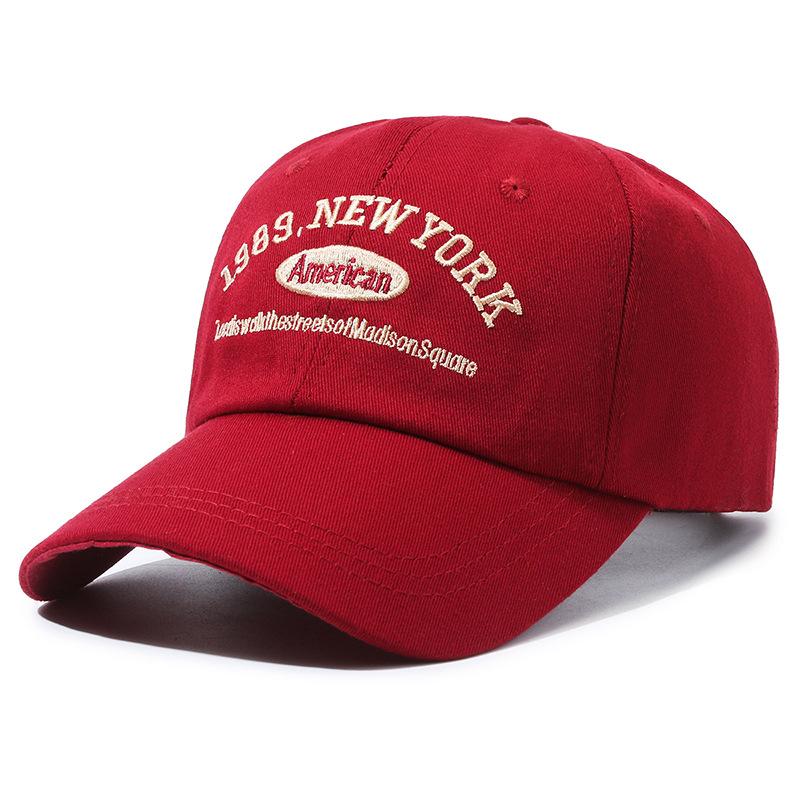 Men's retro letter embroidered baseball cap women's outdoor sports fashion casual sun protection visor hat