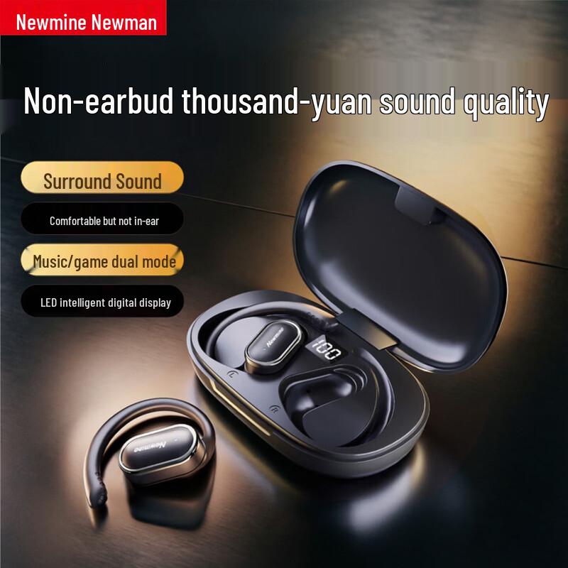 Newmine LY12 Open-Ear Ear-Clip Bluetooth Headset