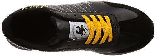 Nissin Rubber Hyper V #211 Work Shoes, Anti-Static, Oil-Resistant, Non-Slip, Lightweight, with Toe Cap, Men's, Black, Size 26.5