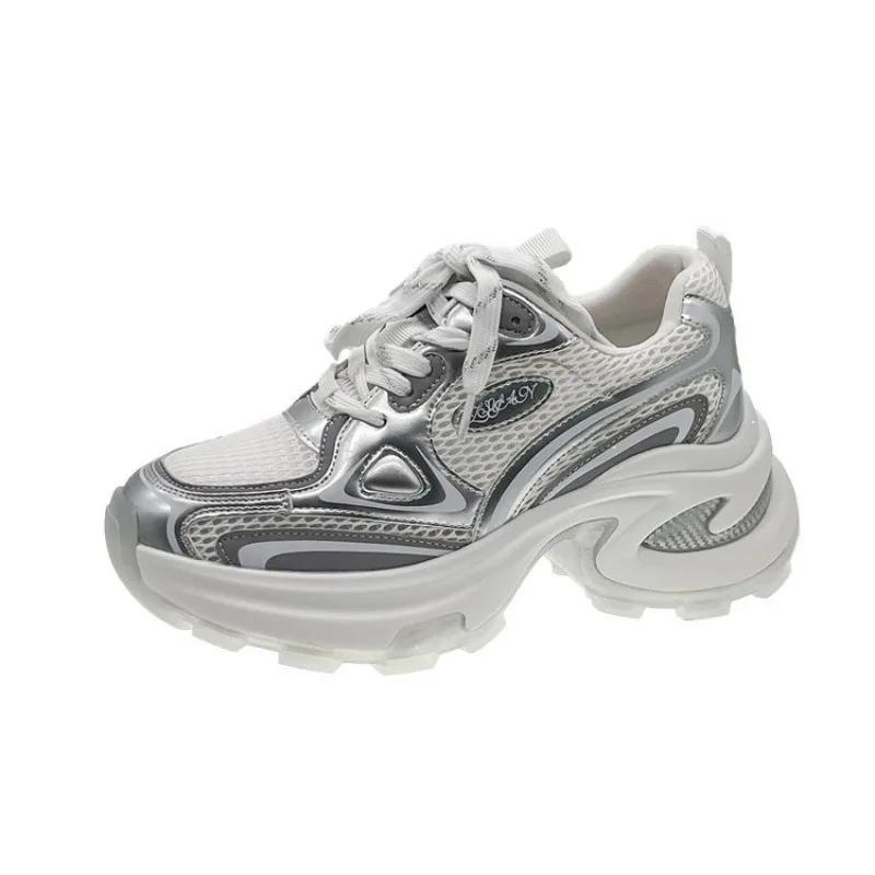 Women's New Fashion Platform Shoes Female Autumn  New Breathable Outdoor chunky sneakers Lightweight Casual Tennis Shoes