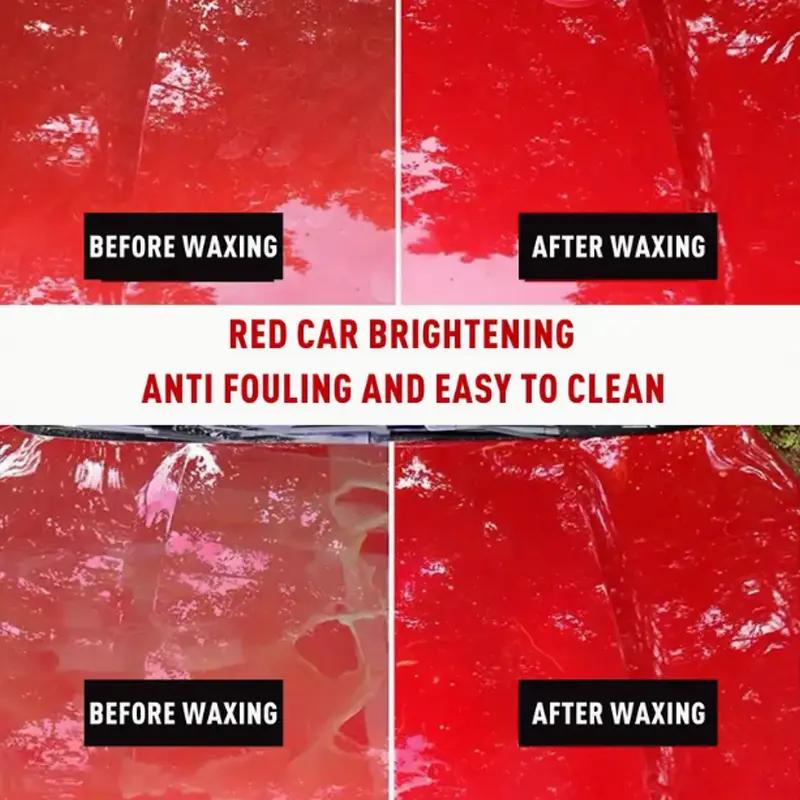 Red Car Paint Wax-Used for Body Polishing To Remove Scratche,enhance Gloss,protection,restoring Your Car To a Perfect Appearance