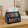 1pc Bookshelf Tissue Holder - Vibrant Books On a Shelf - Perfect for Holiday Celebrations & Home Decoration, Measuring 17.02*25.91 Cm, Ideal for Party
