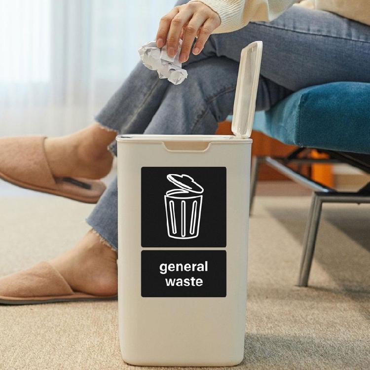 10pcs Recycle Stickers for Trash Disposal Improve Waste Separation in Kitchen or Office Sorting Stickers Decal