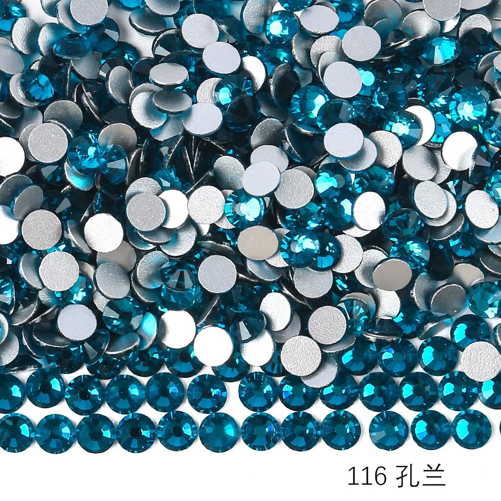 Verre Rond Strass Manucure DIY Diamant Bijoux, Accessoires Coque Téléphone Portable Autocollant Strass, Verre Cristal Fond Plat Strass Imitation Diamant