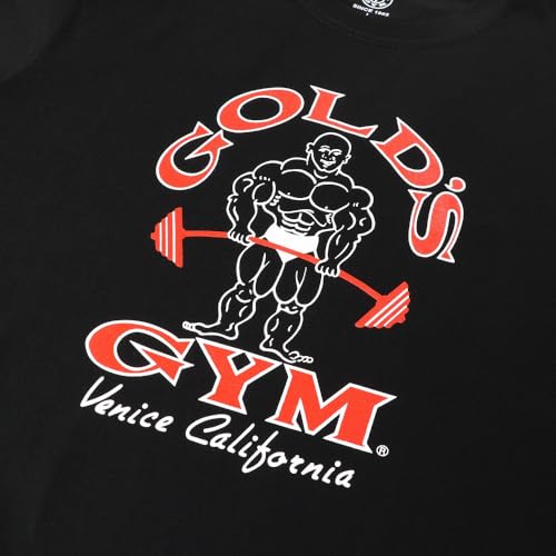 GOLD'S GYM Venice California Basic T-Shirt (G5170 Venice California) Black/XL, for Training and the Gym