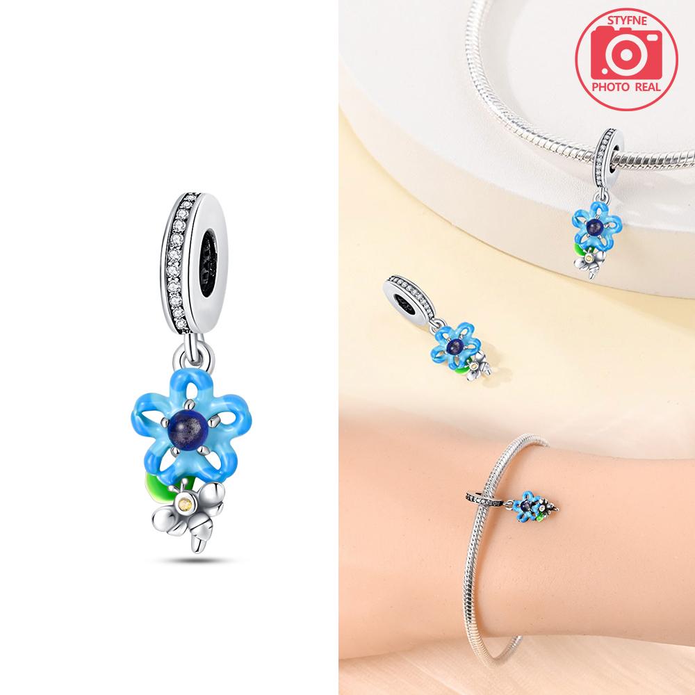 Charm Elegant Plata Daisy Pendants Copper Plated For Charm Copper Plated Genuine Bracelets For Jewellery Crafting