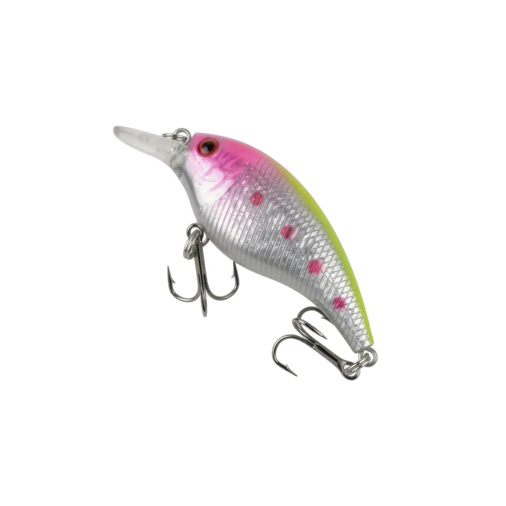 Angelköder Crankbait Hardbait Oberflächen-Imitationsfischköder Langlebiger Kunststoffkörper mit Drillingen für Süßwasserfischerei
