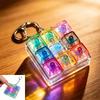 LED Křišťálový Keycap pro Klávesnici Fidget Klíčenka, Mechanický Spínač Clicker Hračka na Konečky Prstů, Přenosná Kancelářská Dekorace Hračka pro Úlevu od Stresu