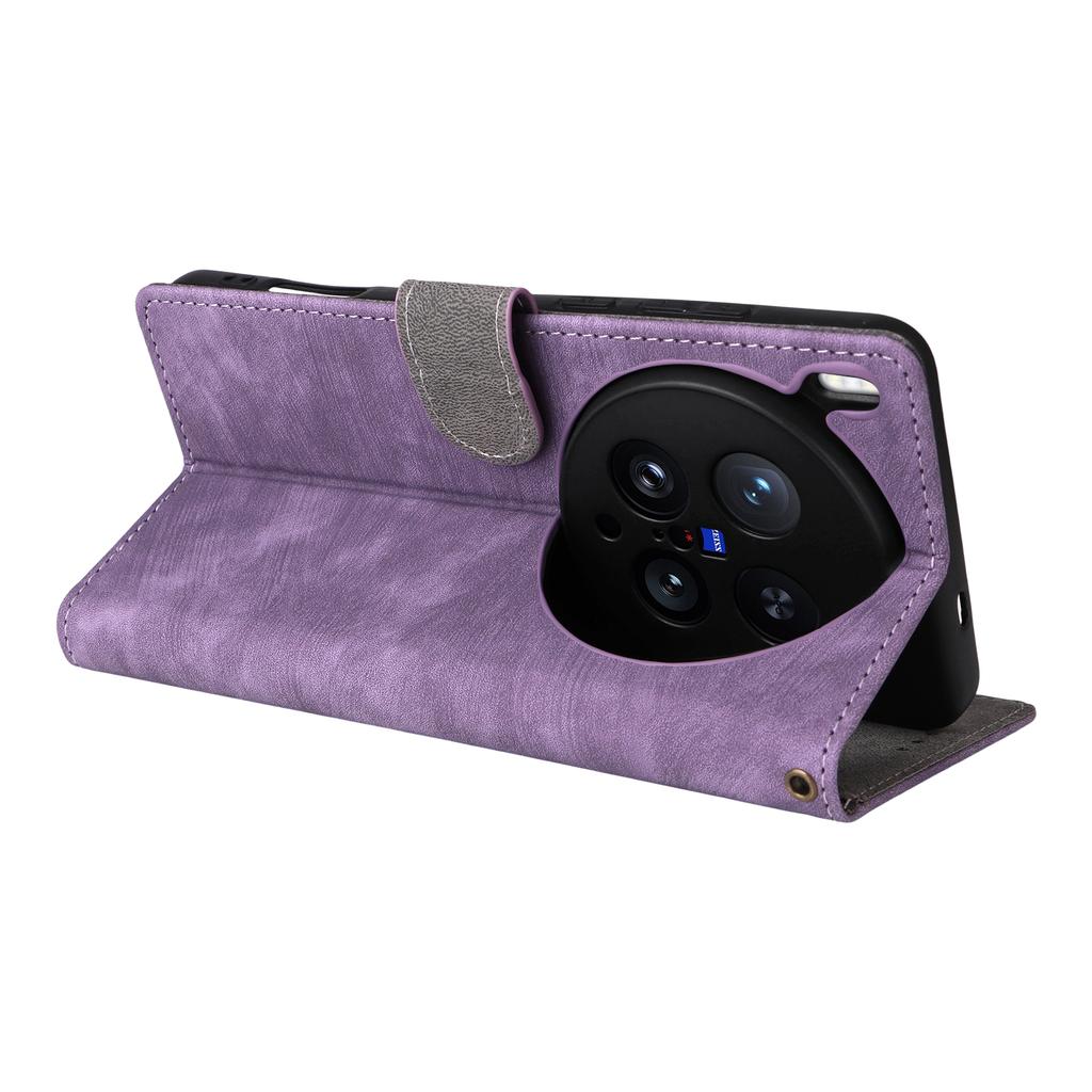 For vivo X200 Ultra 5G Case Wallet RFID Blocking PU Leather Phone Cover Stand with Strap