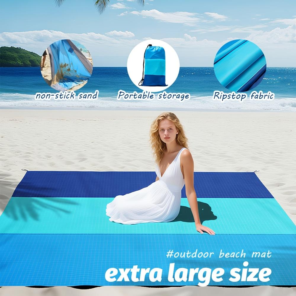 Outdoor Large Beach Mat/Picnic Mats/Camping Mat Extra Large Lightweight Foldable with Storage Bag and Fixing Pegs Easy To Clean
