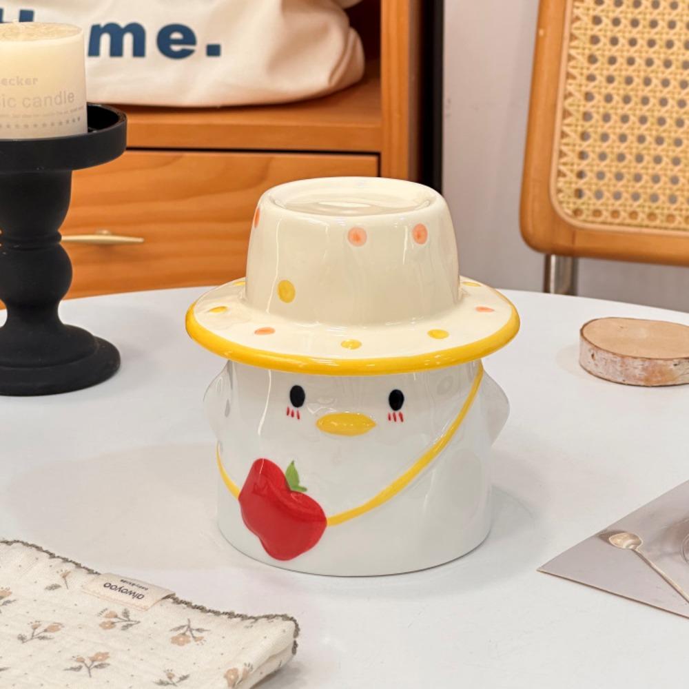 Give Girls Birthday Gifts Ins Cute Cartoon Duckling Ceramic Mugs Children's Girlfriends Practical Souvenirs