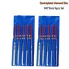 5-Piece Electroplated Diamond File Set for Metal, Wood, Stone, Relic Polishing, Deburring, Chamfering - 140x3mm