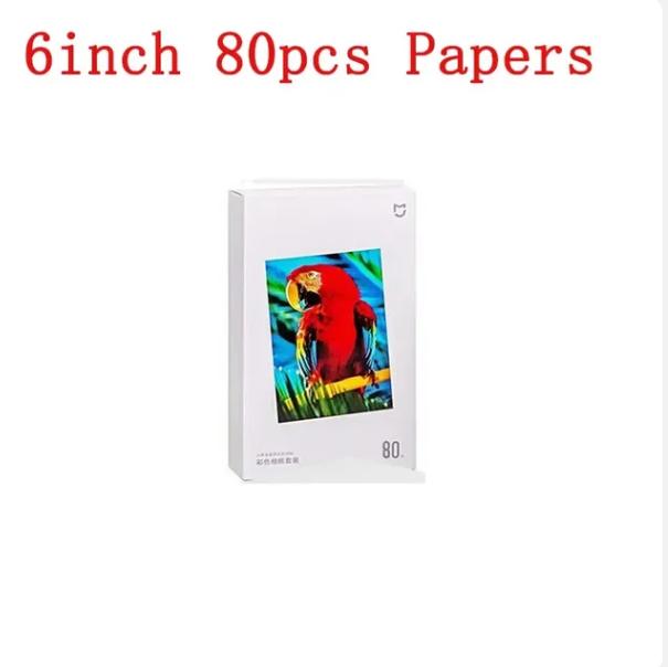 Xiaomi Mi Home Photo Printer Dedicated 6-inch Back Self-adhesive Photo Paper Colored Tape Set HD Protective Film Photo Papers