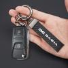 Carbon Fiber Car Keychain Key Rings Chains Accessories For Dacia Logan Sandero Duster Lodgy Spring Jogger Dokker Stepway Bigster