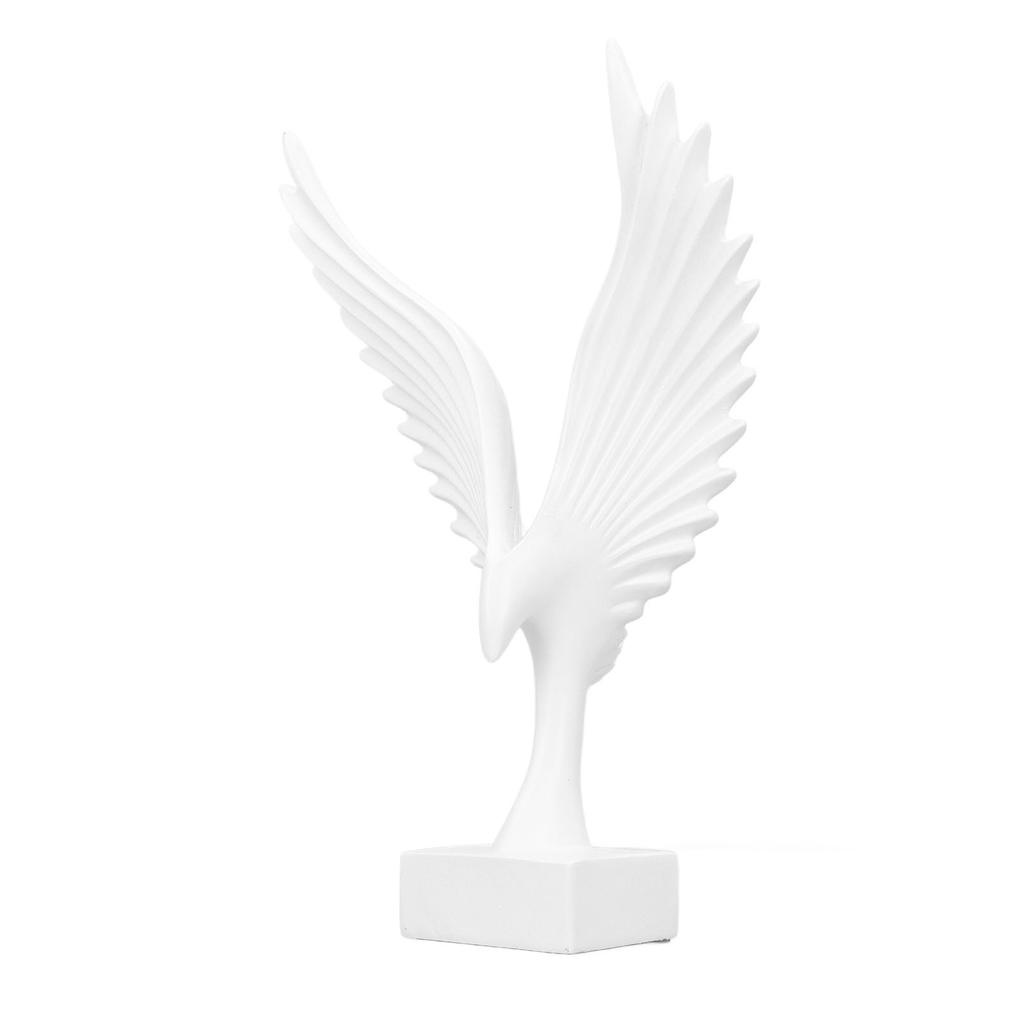 Eagle Abstract Figurine Decorative Resin Geometric   Animal Wing Sculpture Ornament for   Living Room