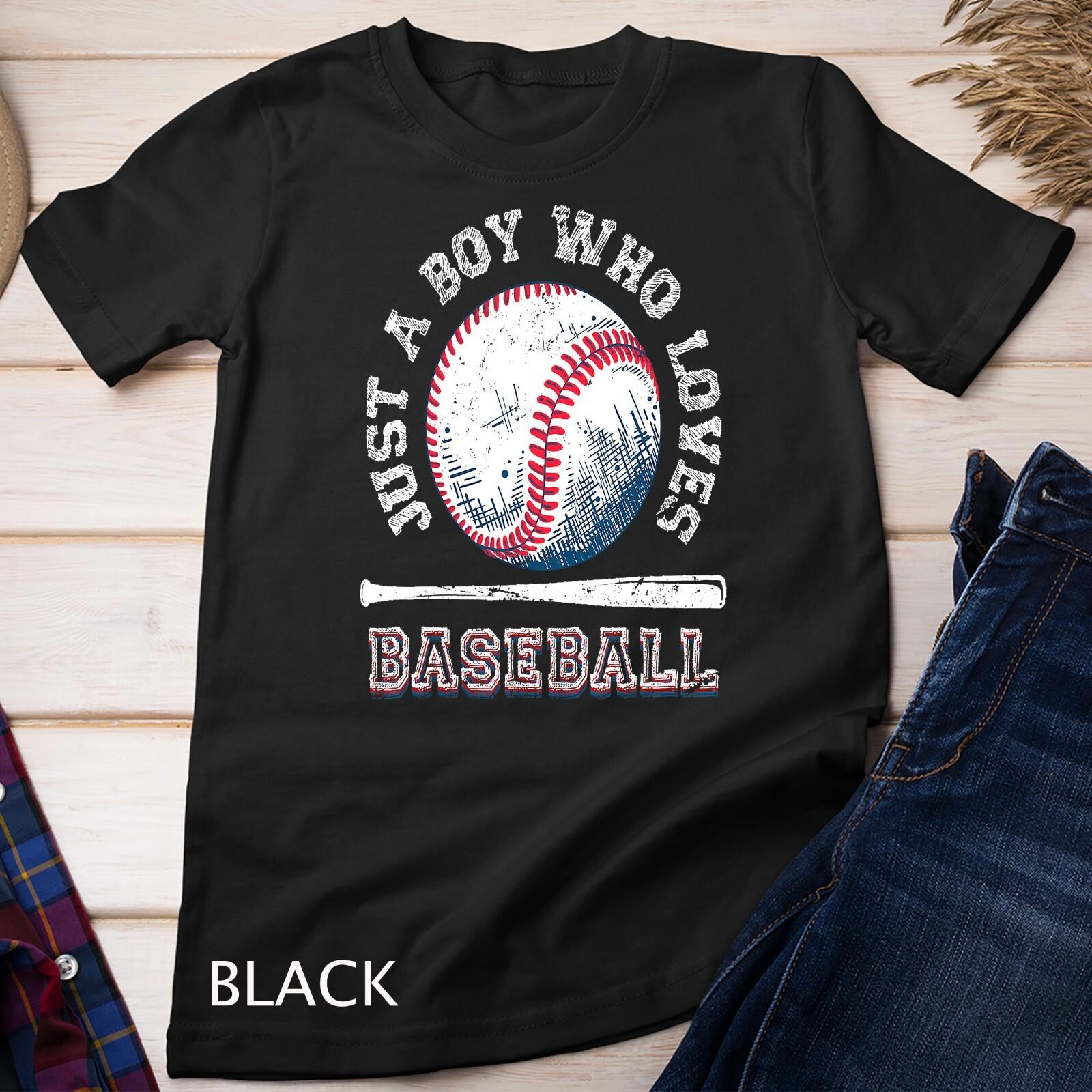 American Sport Fan Baseball Lover Boys Batter Baseball T-Shirt Mens Womens Tees Top Unisex T-Shirt Mens Womens Tees Top S