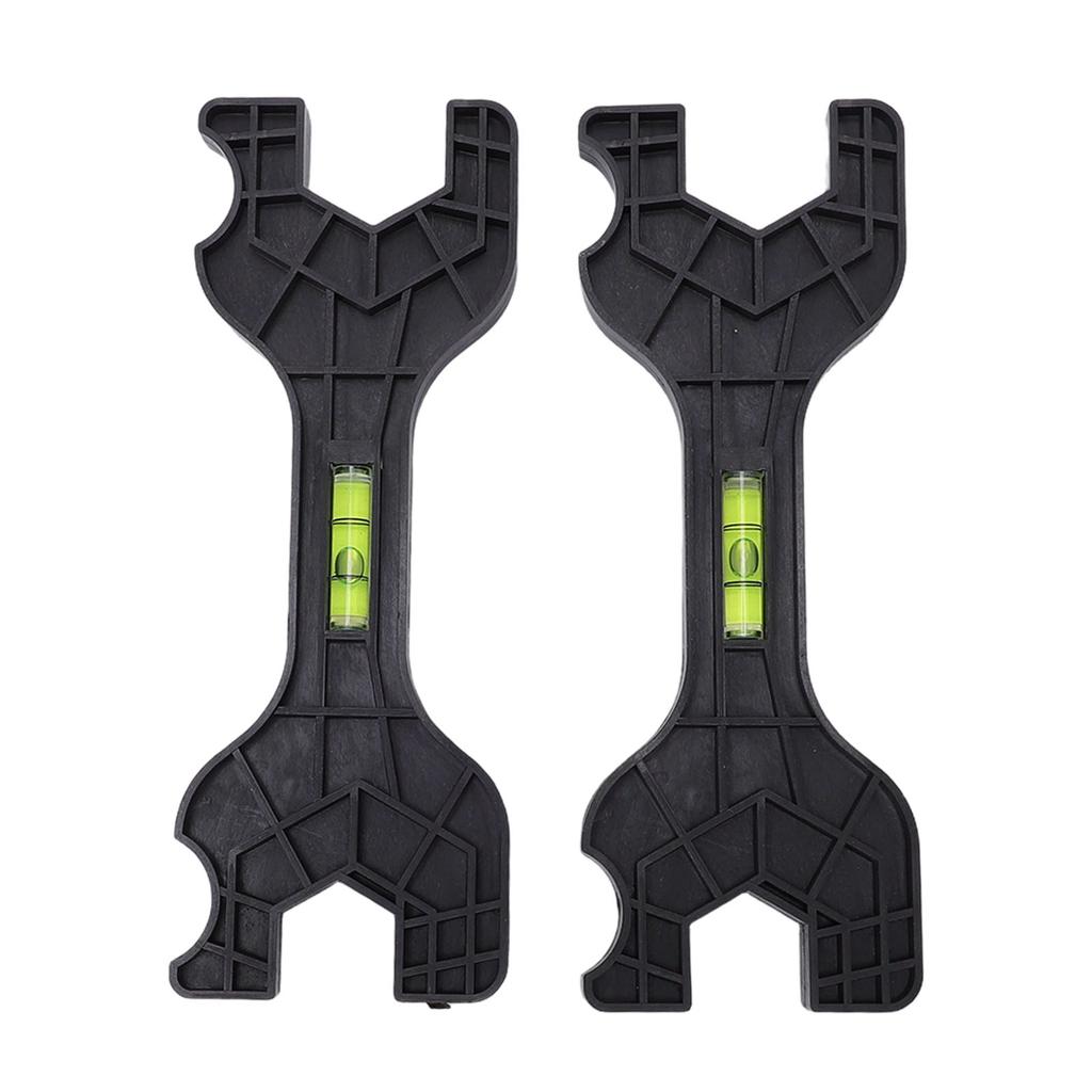 2pcs Multifunctional Double Head Shower Wrenches Plastic Bathroom Faucet Repair Tool with Bubble Level for Plumbing Tool