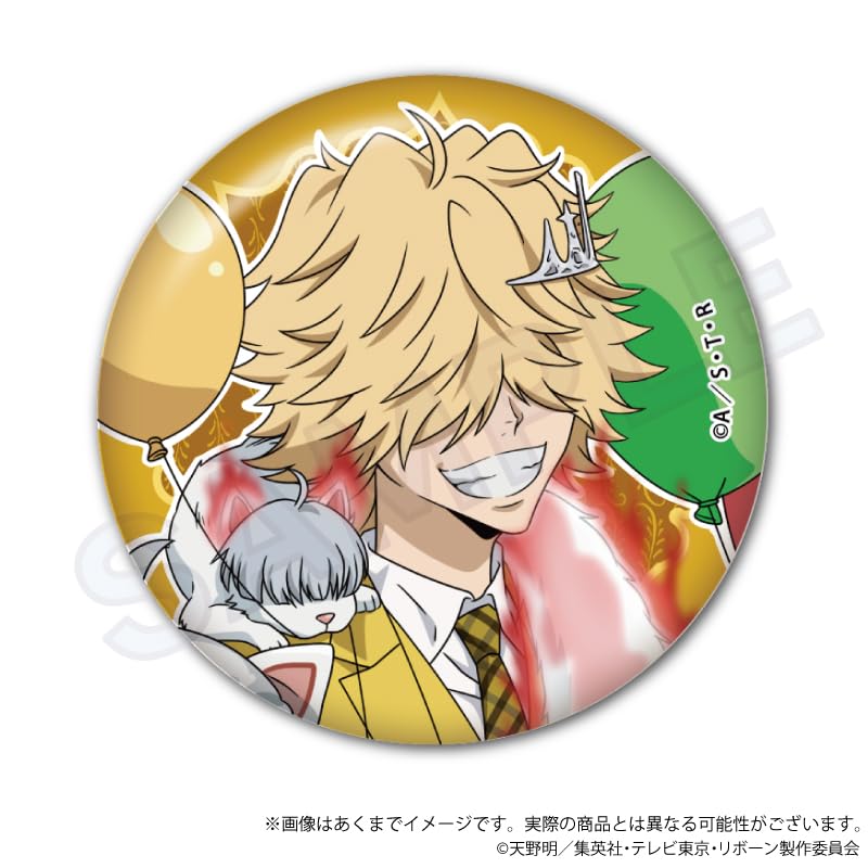 Y Line Katekyo Hitman Trading Badges Animal Balloon Box REBORN! ver. 57mm Tinplate/Paper 7-Piece