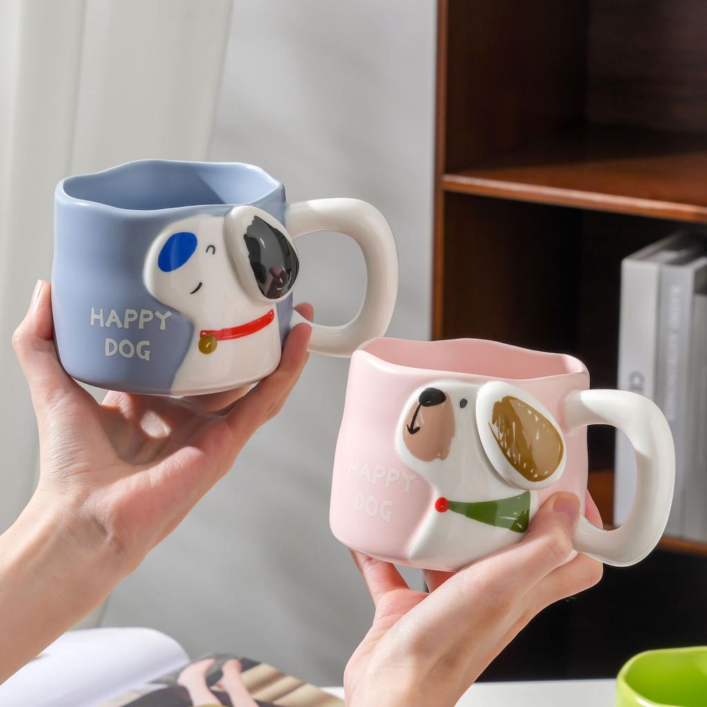 Puppy Ceramic Cup Creative Mug Cute Men and Women Cup Coffee Cup Couple Water Cup Dog Cup