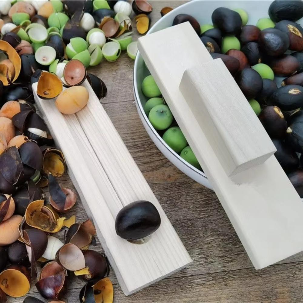 Manual Nut Opener Wooden Water Hyacinth Peeler Durable Chestnut Opener  Hazelnuts
