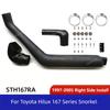 Pickup 4x4 Exteriörtillbehör Luftintagssnorkelkit För 1997-2005 TOYOTA Hilux 165 167 172 176 Serie Wader Andningsslang Rör