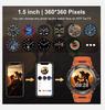 1.5" Bluetooth Call GPS Smart Watch Men 120+ Sports Fitness Tracker Health Monitor Smartwatch for Android IOS 600mAh T90