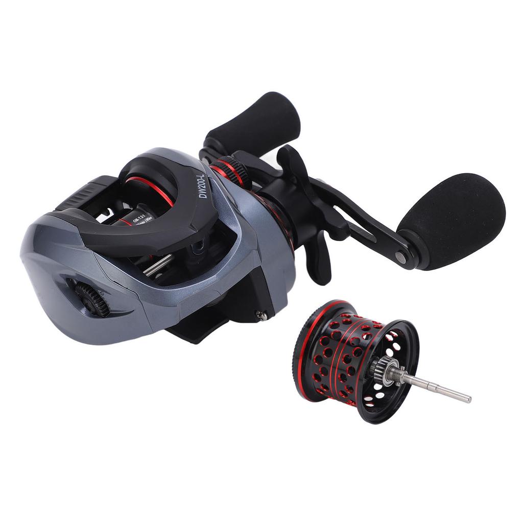 Metal Fishing Reels 7.2:1 Speed Ratio Water Drop Wheel Baitcasting Fishing Line Wheel for All WaterLeft Hand