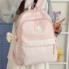 Schoolbag Backpack Female Korean Girl Pastoral Lace Elementary School Backpack Large Capacity Lightweight High School Junior High School Student