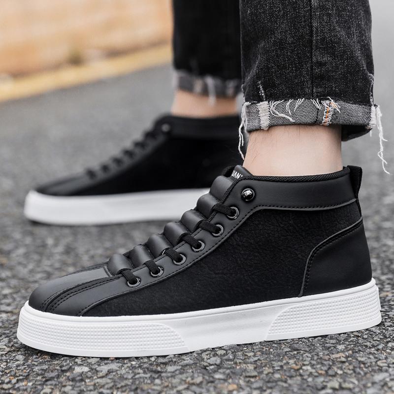 Nowe Modne Codzienne Trampki Buty Studenckie Buty Skateboardowe Męskie i Damskie Trendowe Odporne na Ścieranie Dwukolorowe Dla Par Wysokie