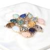 2Pcs Natural Stone Connector Drop-Shaped Faceted Connector Charms For Jewelry Making DIY Necklace Bracelet Accessory